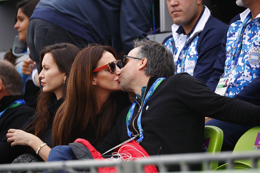 Luciana Aimar  y Fernando Gonzalez durante el Septimo dia de los juegos